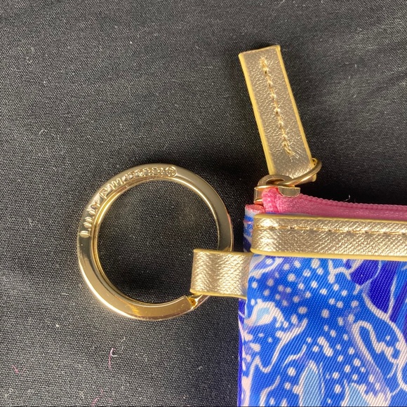 Lilly Pulitzer floral zip card case/coin pouch - Picture 2 of 10